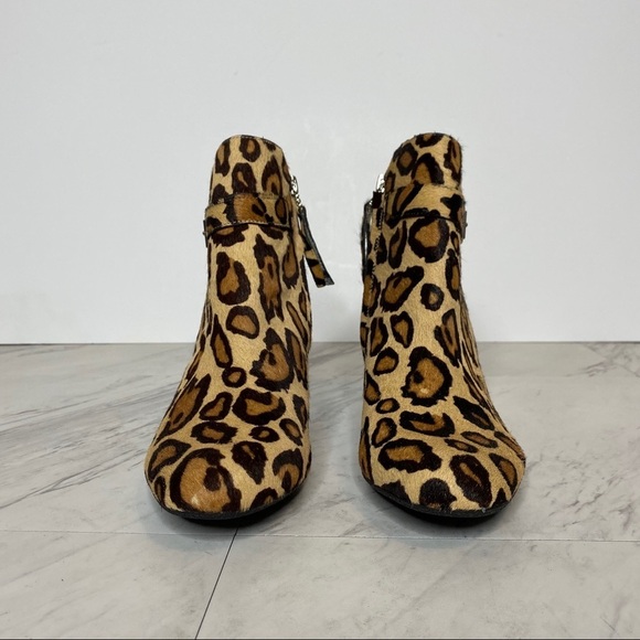 New! Sam Edelman Mandi Leopard Print Bootie 7.5M - Picture 2 of 13